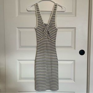 NWOT Abercrombie Reversible Mini Striped Sweater Dress